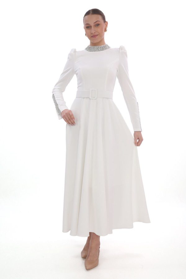 שמלה נשים לבנה מודה